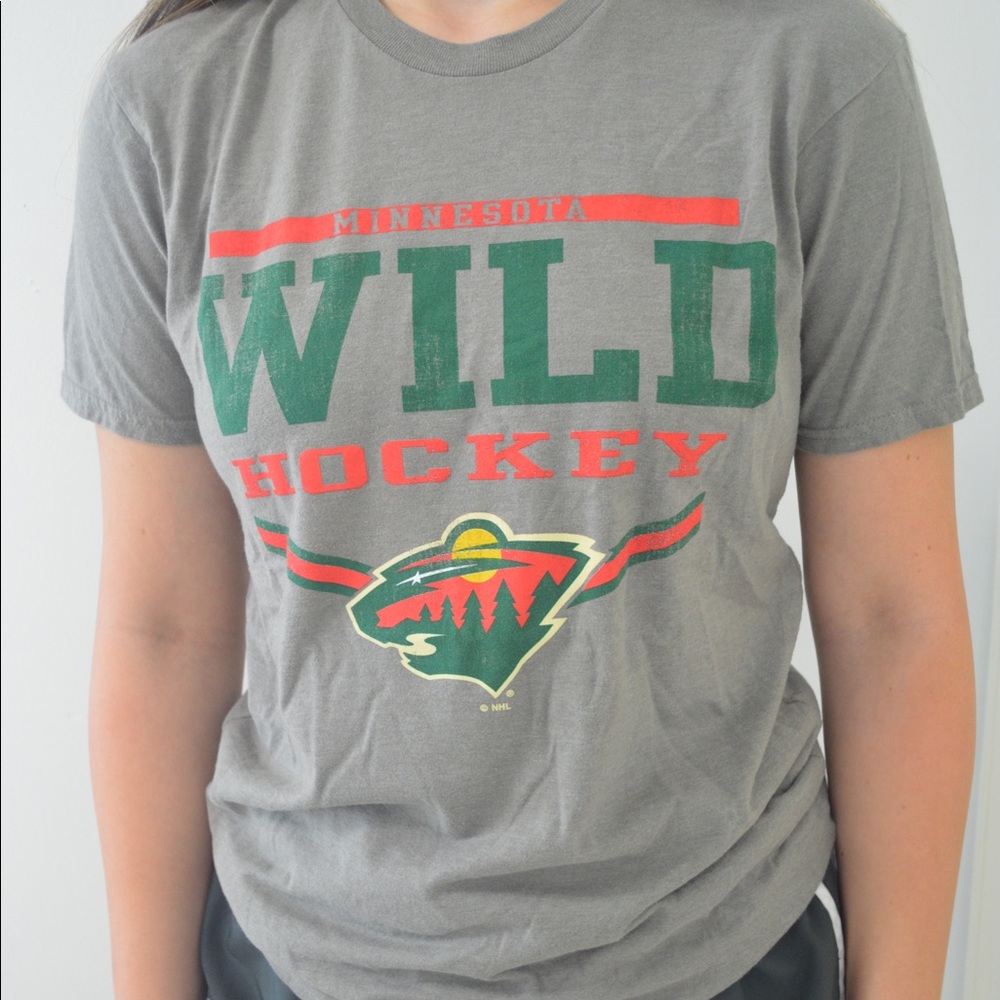 Minnesota wild hockey tee shirt